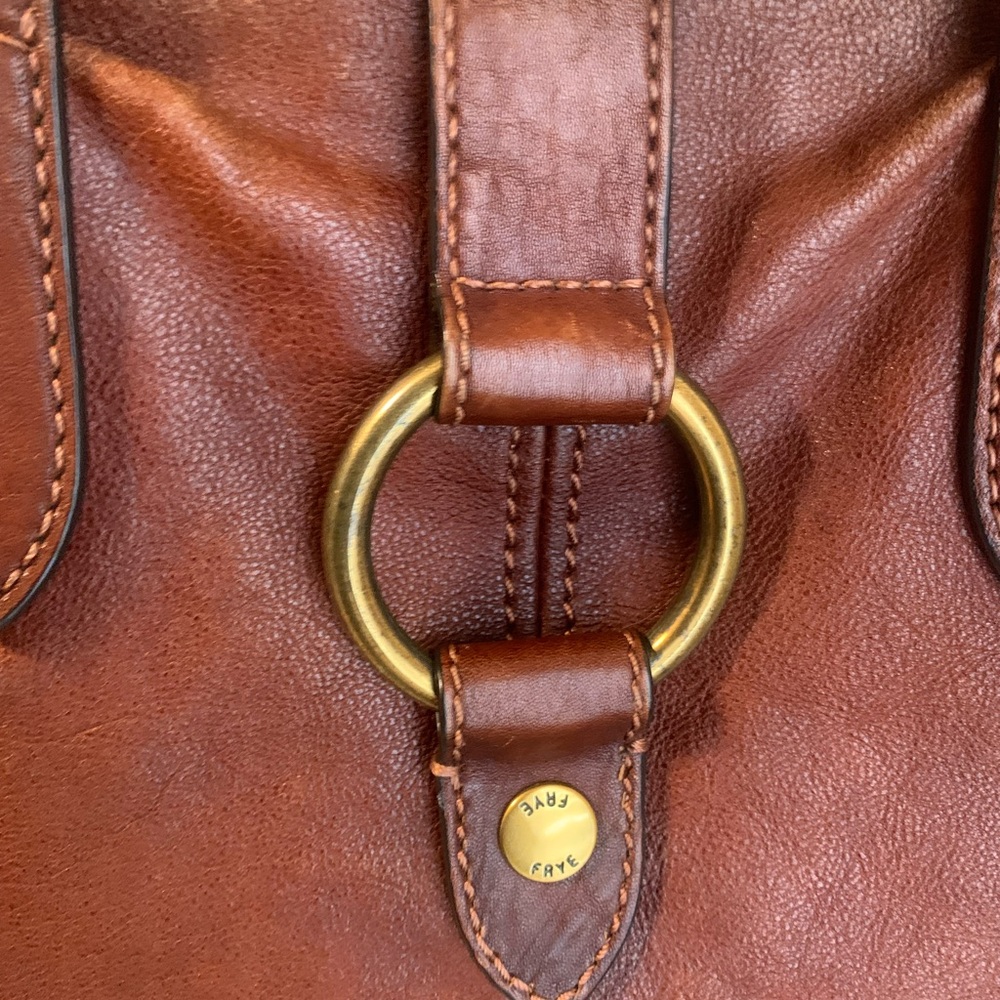 Frye cognac  Brown Leather Tote - Picture 5 of 16